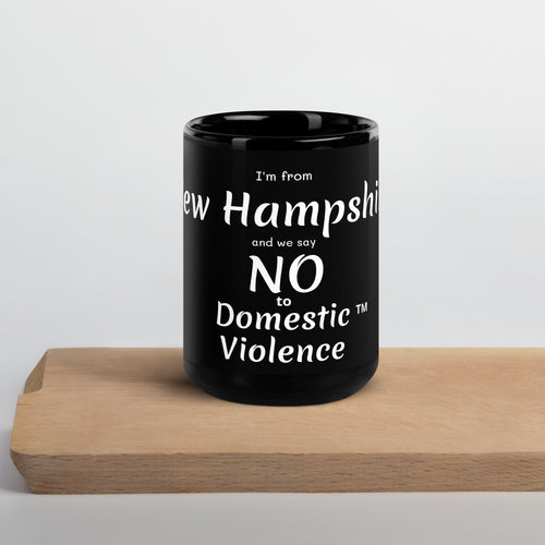 Black Glossy Mug - New Hampshire