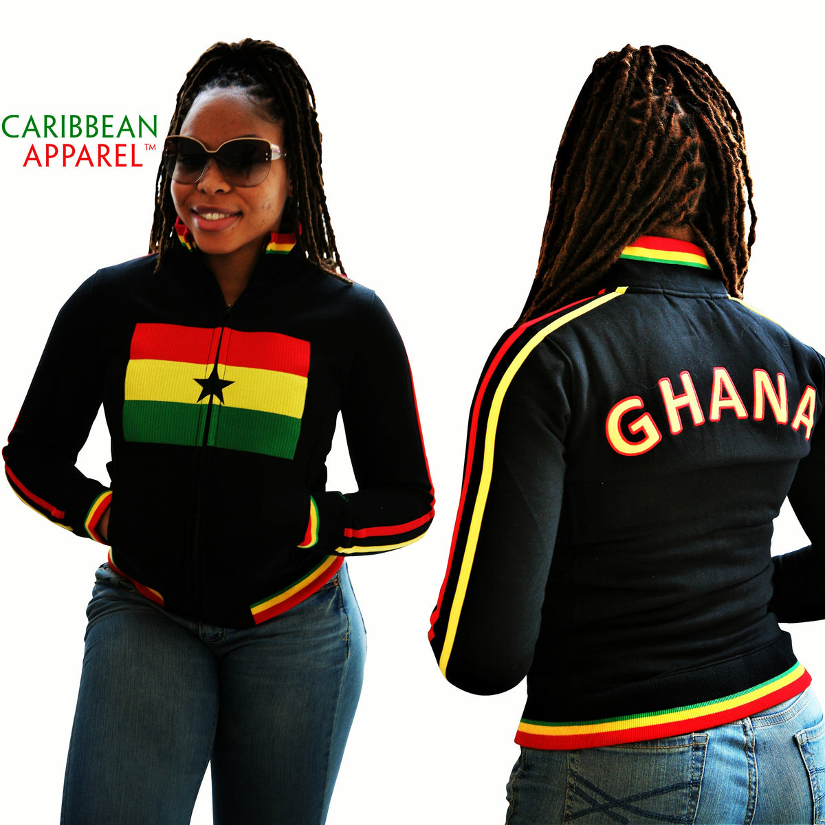Ghana Flag Jacket CARIBBEAN APPAREL™