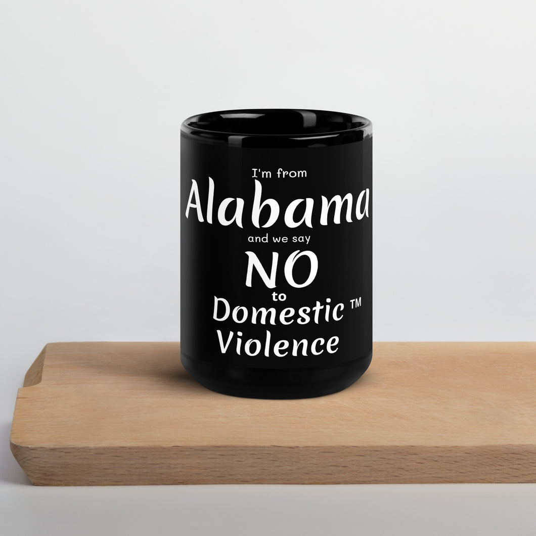 Black Glossy Mug - Alabama