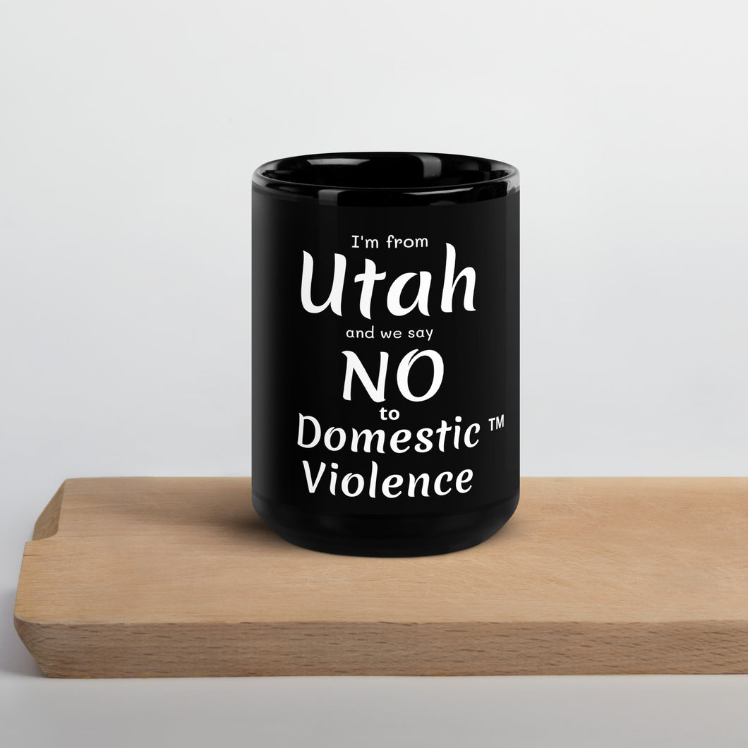 Black Glossy Mug - Utah
