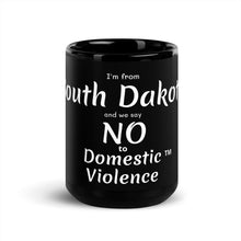 Black Glossy Mug - South Dakota
