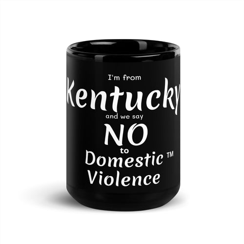 Black Glossy Mug - Kentucky