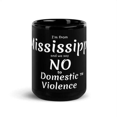 Black Glossy Mug - Mississippi