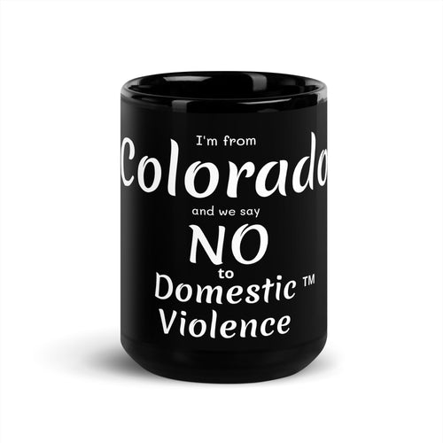 Black Glossy Mug - Colorado