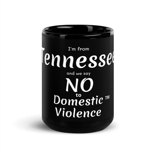 Black Glossy Mug - Tennessee