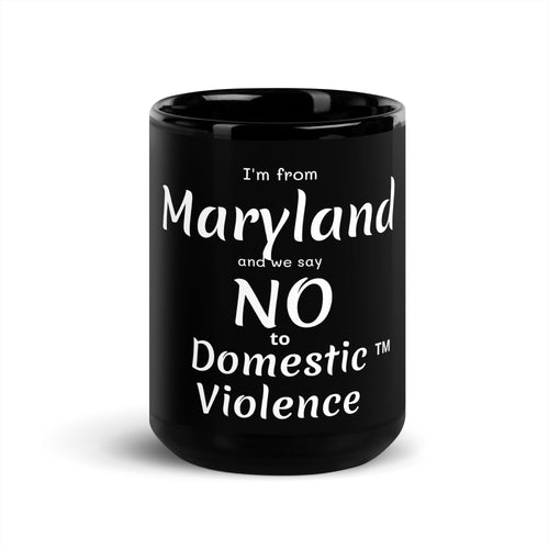 Black Glossy Mug - Maryland