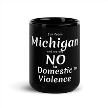 Black Glossy Mug - Michigan