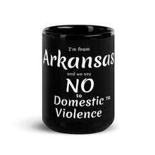 Black Glossy Mug - Arkansas