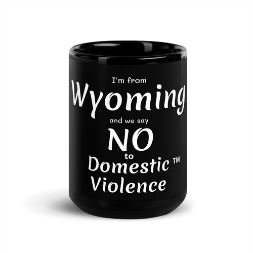 Black Glossy Mug - Wyoming