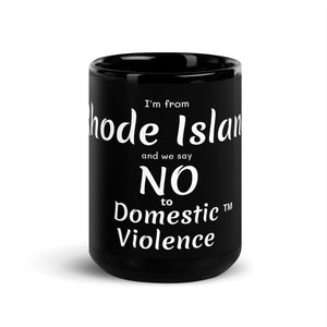 Black Glossy Mug - Rhode Islands
