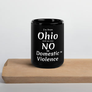 Black Glossy Mug - Ohio