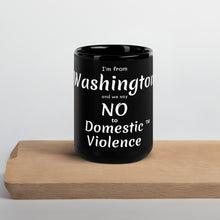 Black Glossy Mug - Washington