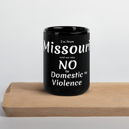 Black Glossy Mug - Missouri