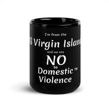 Black Glossy Mug - US Virgin Islands