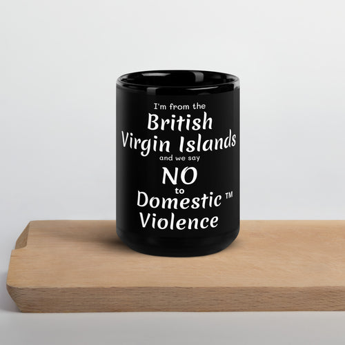 Black Glossy Mug - British Virgin Islands