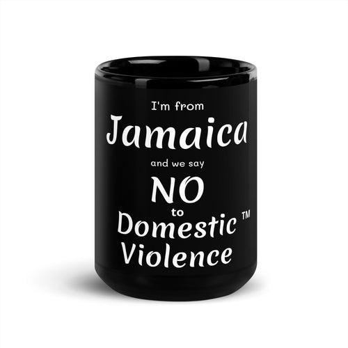 Black Glossy Mug - Jamaica