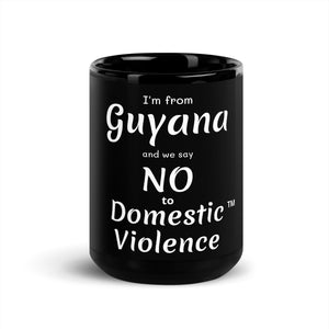 Black Glossy Mug - Guyana