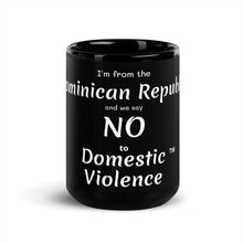 Black Glossy Mug - Dominican Republic
