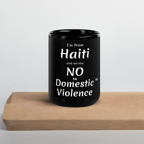 Black Glossy Mug - Haiti