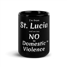 Black Glossy Mug - St. Lucia