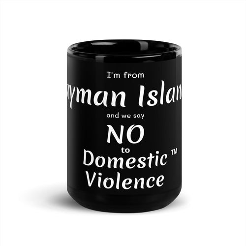 Black Glossy Mug - Cayman Islands