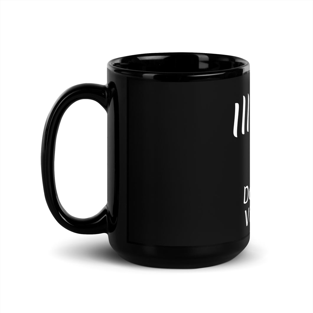Black Glossy Mug - Illinois