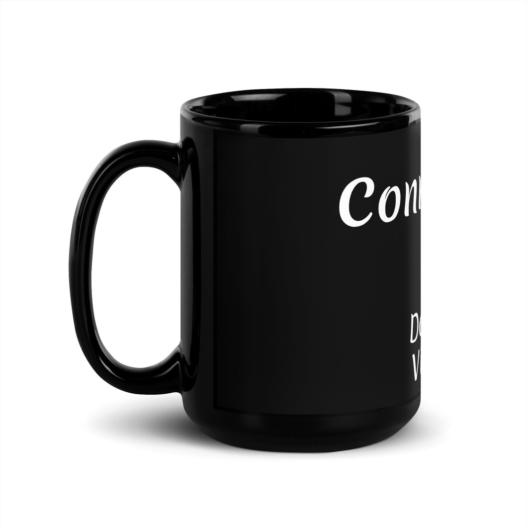 Black Glossy Mug - Connecticut