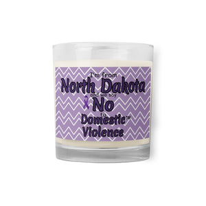 Glass jar soy wax candle