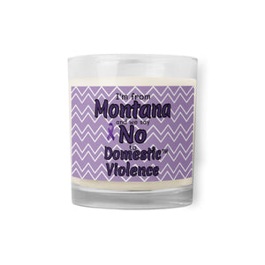 Glass jar soy wax candle