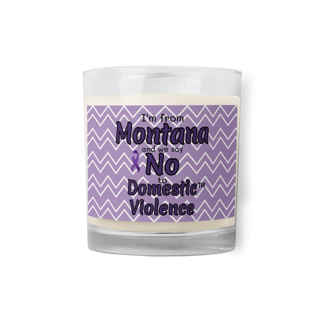 Glass jar soy wax candle