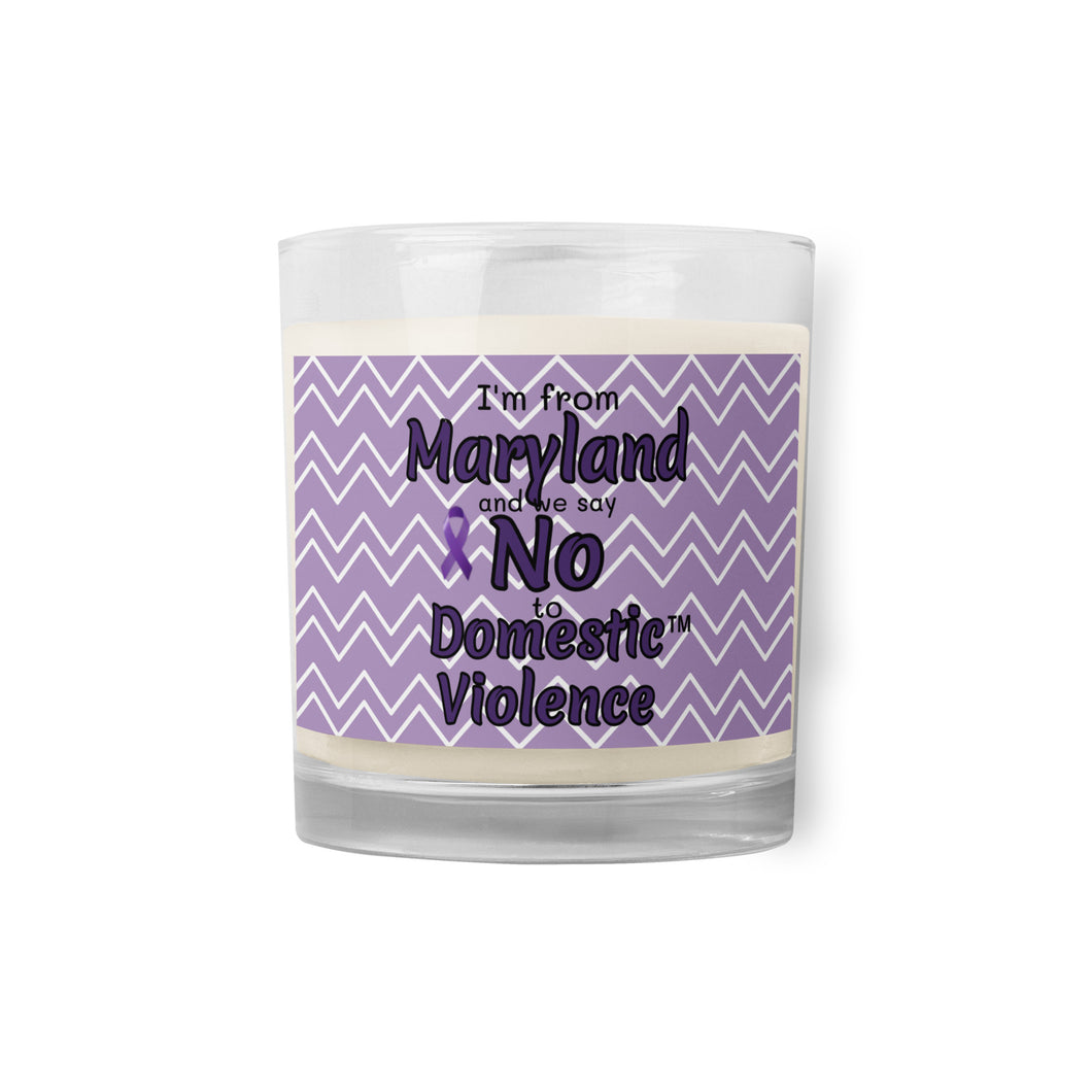 Glass jar soy wax candle