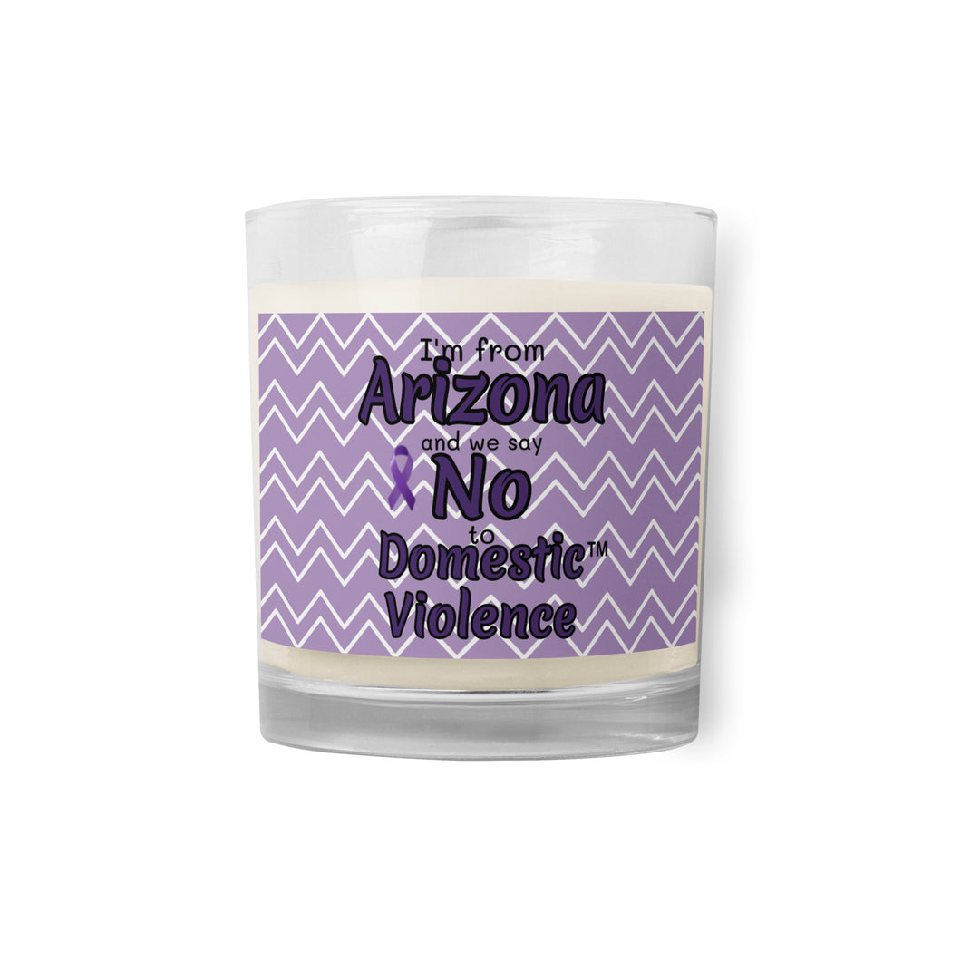 Glass jar soy wax candle
