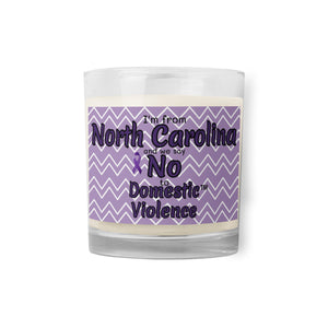 Glass jar soy wax candle