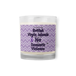 Glass jar soy wax candle