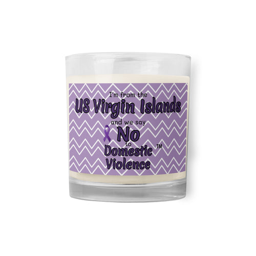 Glass jar soy wax candle - US Virgin Islands