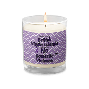 Glass jar soy wax candle - British Virgin Islands