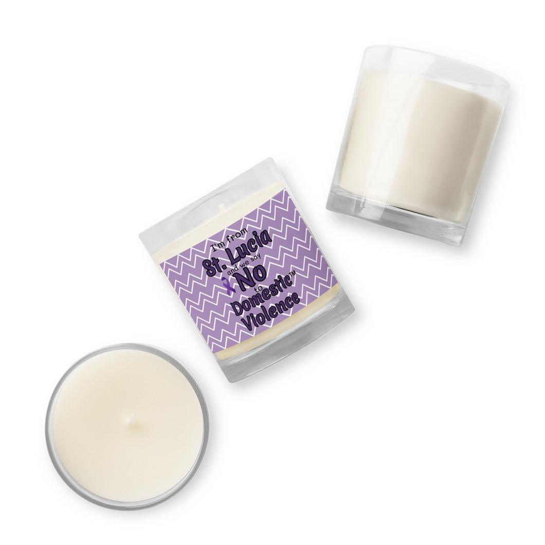 Glass jar soy wax candle - St. Lucia