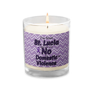 Glass jar soy wax candle - St. Lucia