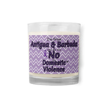 Glass jar soy wax candle - Antigua & Barbuda