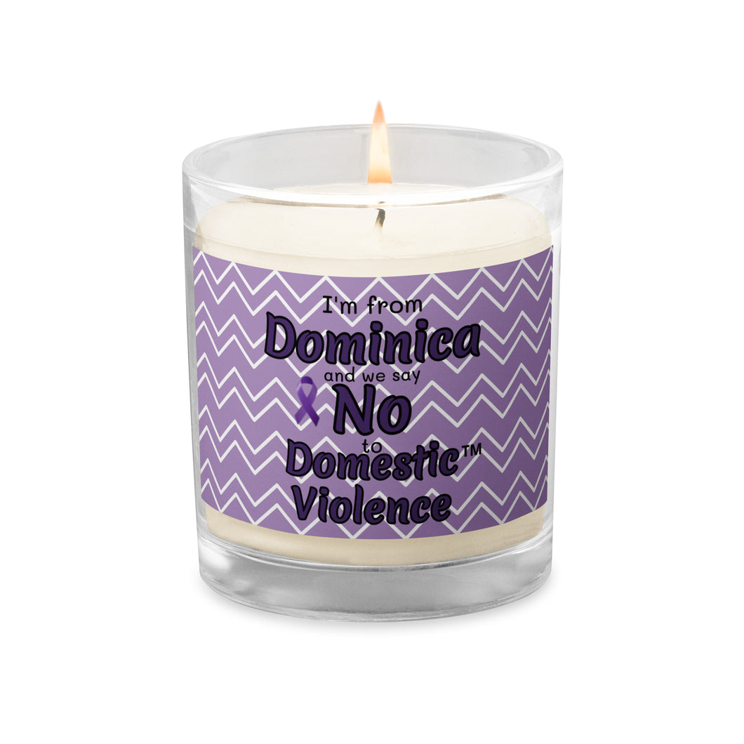 Glass jar soy wax candle - Dominica