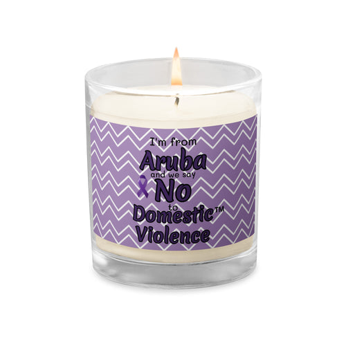 Glass jar soy wax candle - Aruba