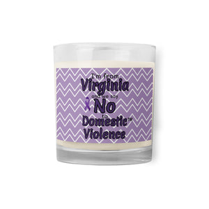 Glass jar soy wax candle - Virginia