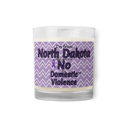 Glass jar soy wax candle - North Dakota