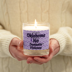 Glass jar soy wax candle - Oklahoma