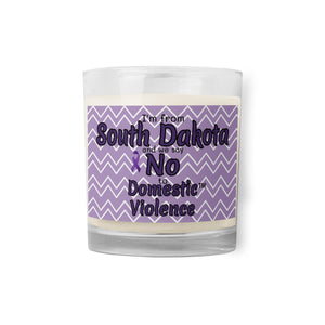 Glass jar soy wax candle - South Dakota