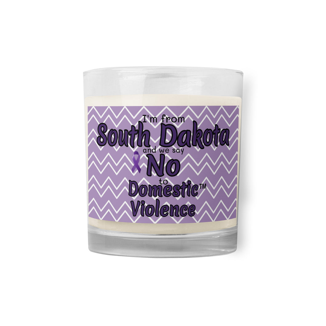 Glass jar soy wax candle - South Dakota