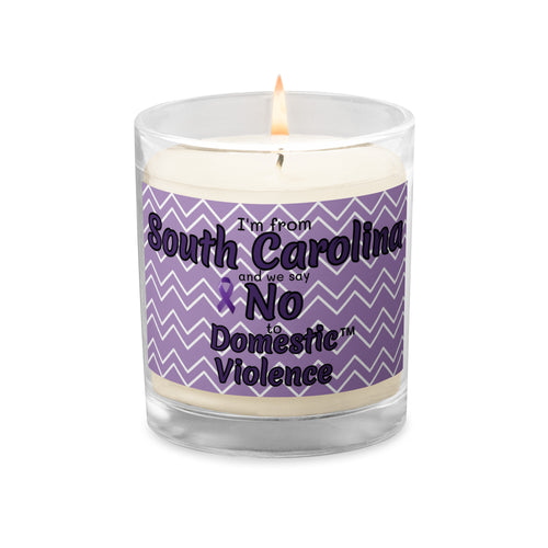 Glass jar soy wax candle - South Carolina