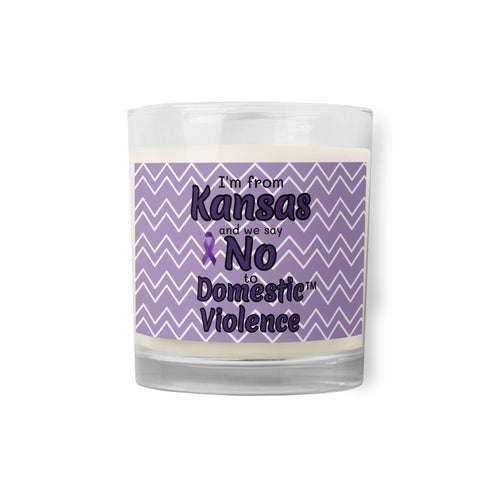 Glass jar soy wax candle - Kansas