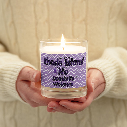Glass jar soy wax candle - Rhode Island
