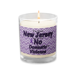 Glass jar soy wax candle - New Jersey